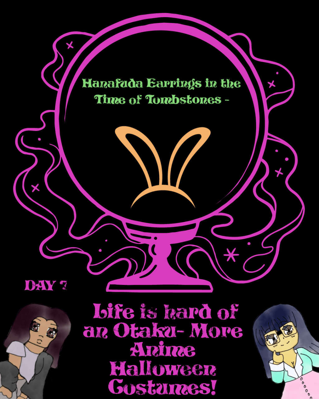 Day 7 of Otakutober: Hanafuda Earrings in the Time of Tombstones – Life is hard of an Otaku- More Anime Halloween&nbsp;Costumes!