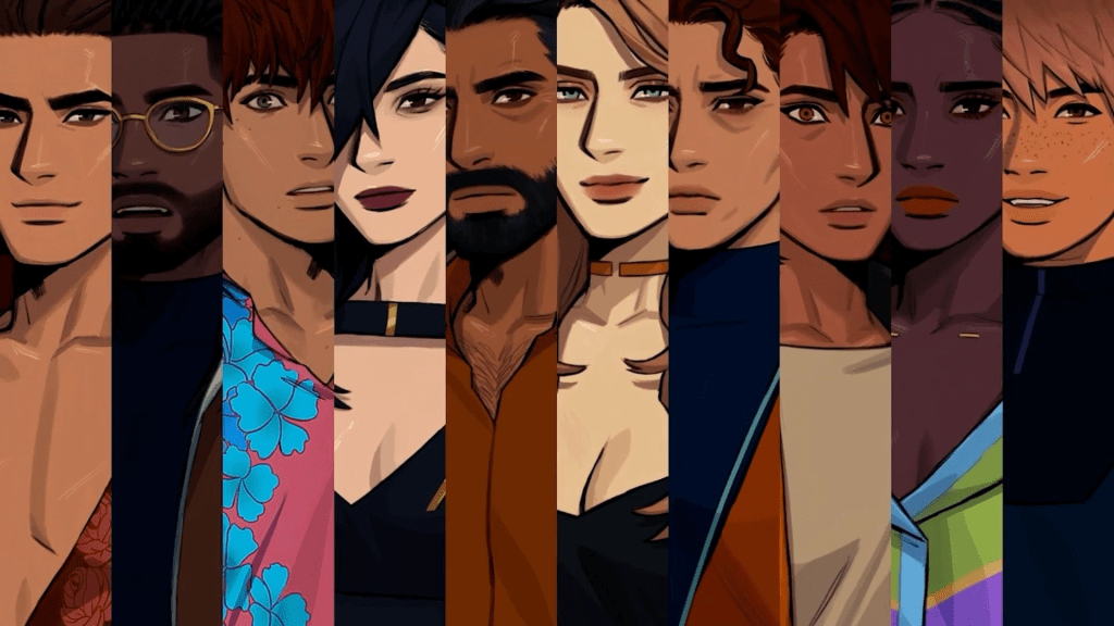 Love Shore
Aziz
Alyosha
Viv
Conrad
Maya
Imani
Farah
Talia
Jo
otome game